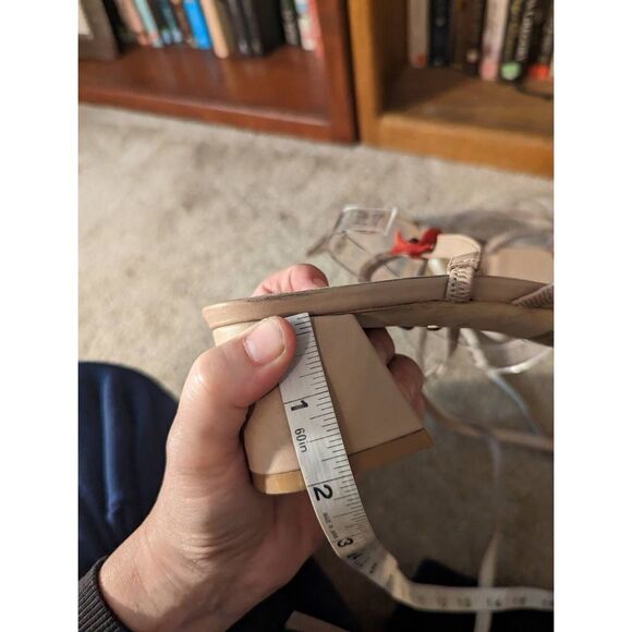 RAYE lace up gladiator strappy poppy sandal chunky kitten heel sz 10 euc - Picture 4 of 4